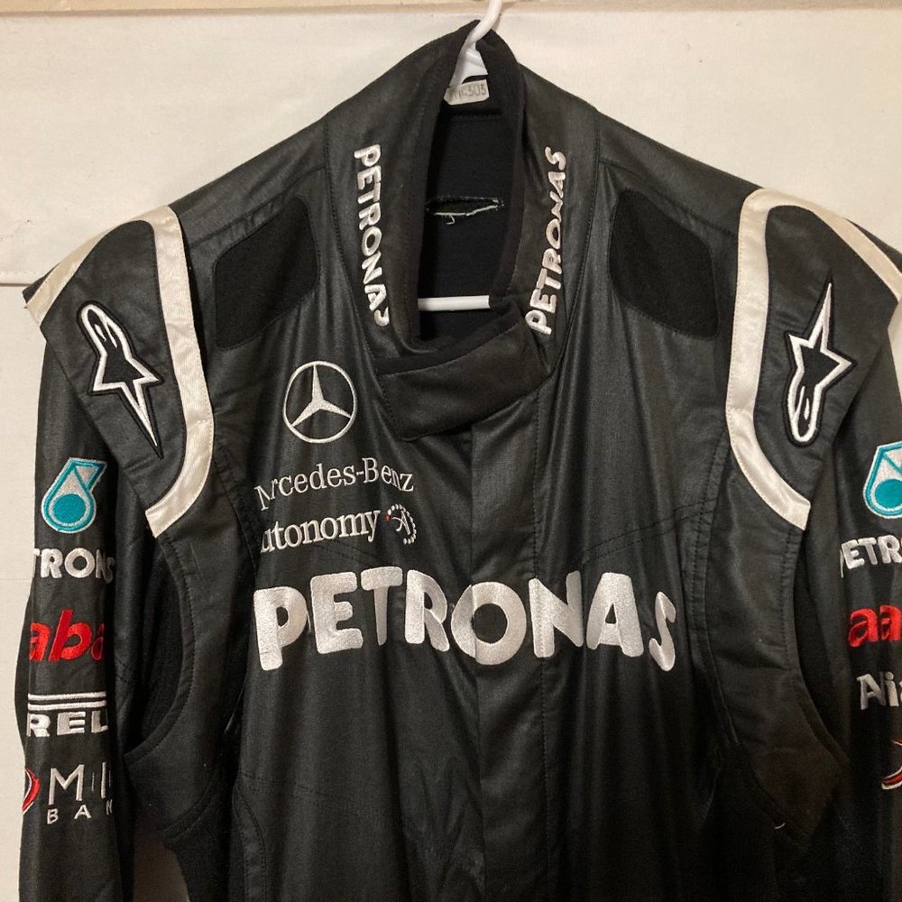 Alpinestars AMG Mercedes Formula One racing Team Pit Crew Suit Overalls RARE